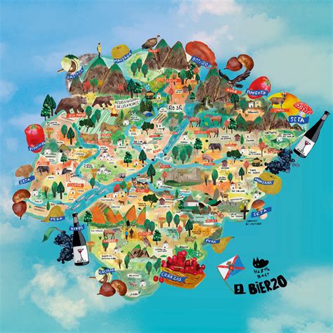 Illustrated Map Mapa Ilustrado Behance