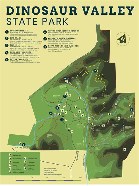 Dinosaur Valley State Park Map Images Behance