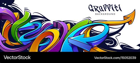 Graffiti arrows background Royalty Free Vector Image