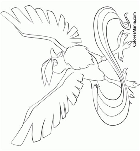 Colorear Articuno 2 Pokemon Dibujo Para Colorear Gratis