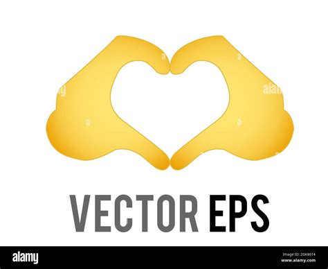 Human Hands Forming Heart Shape Stock Vector Images Alamy