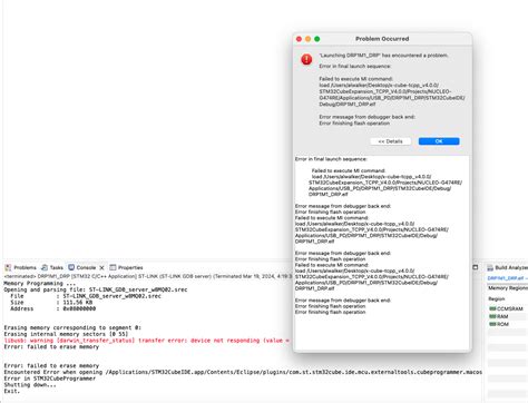 Solved Nucleo G Re Error In Final Launch Sequence