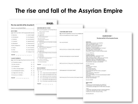 The Rise And Fall Of The Assyrian Empire Teaching Resources