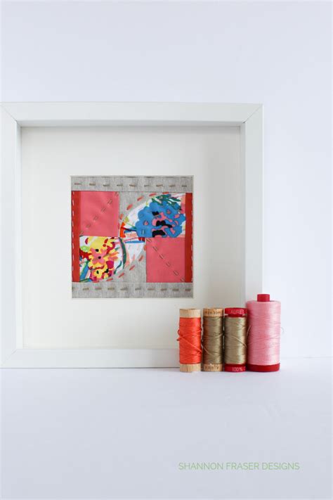 Summer Solstice Floral Mini Art Quilt Shannon Fraser Designs