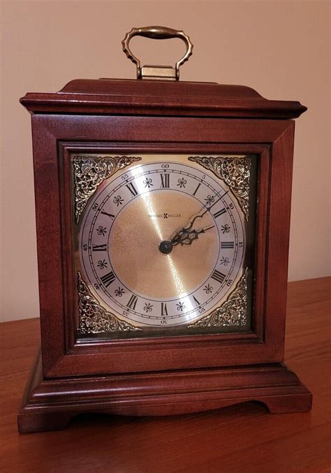 Howard Miller Cherrywood Dual Chime Mantel Clock Model 612 588 Excellent 4558765440