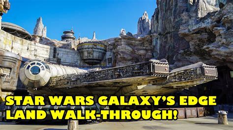 Star Wars Galaxy S Edge Walking Tour Of The Land Disneyland