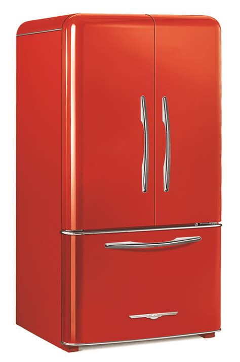 1948 Northstar Candy Red French Door Refrigerator Timeless Retro