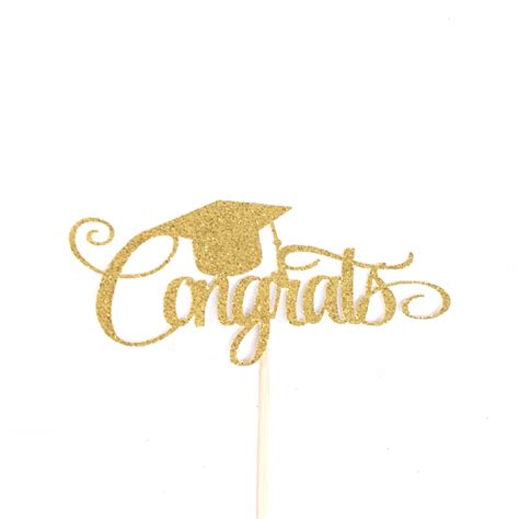 Congrats Cake Topper Graduation Cake Topper Congrats Grad Etsy Canada