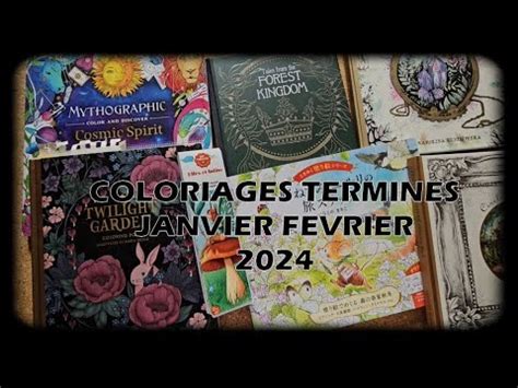 Mes Coloriages Termin S Janvier F Vrier Youtube