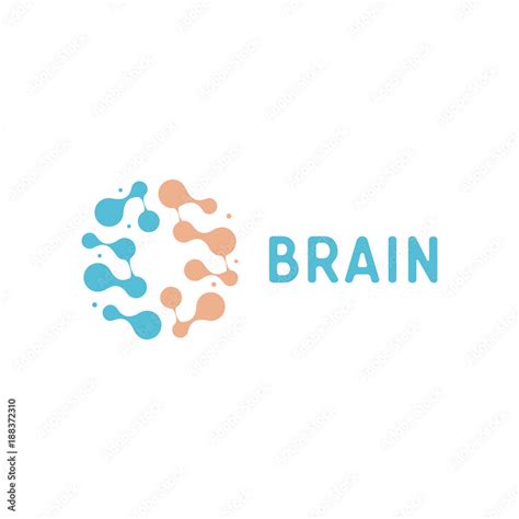 Neurons and symapses icon. Human brain connections. Neural network ...