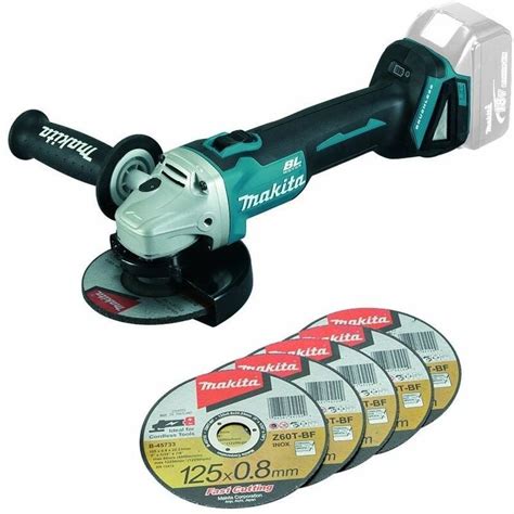 Makita Dga Z V Cordless Brushless Mm Angle Grinder Lithium Bare