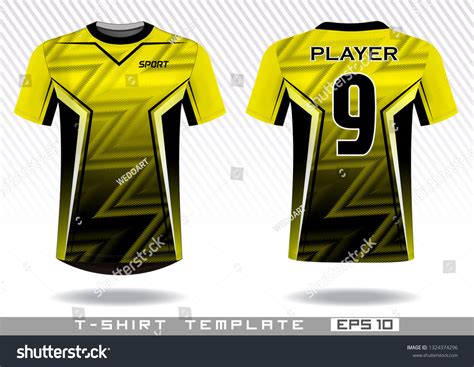 Sports T Shirt Template Uniform Design Stock Vector (Royalty Free ...