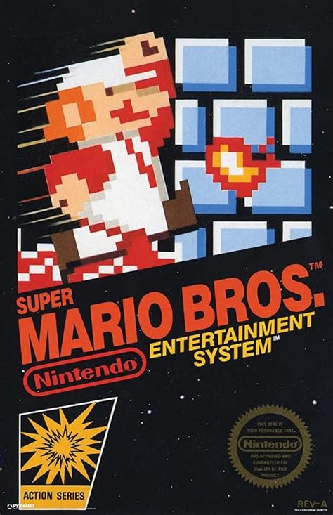 Amazon Pyramid America Super Mario Poster Mario Bros Game Cover