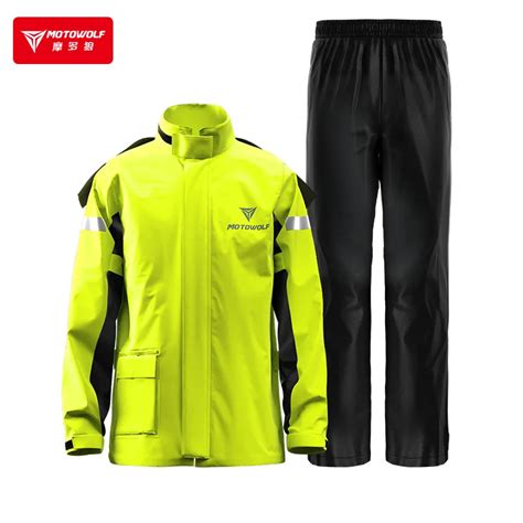 Motowolf Imperme Vel Motocicleta Raincoat Set Motociclismo Rain Jacket