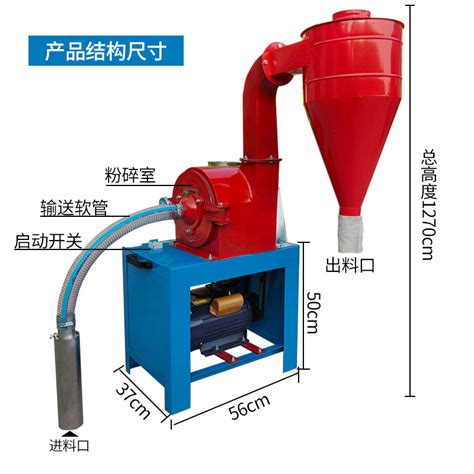 自吸式玉米粉碎机家用自动220v五谷杂粮打粉机养殖饲料磨面破碎机 阿里巴巴