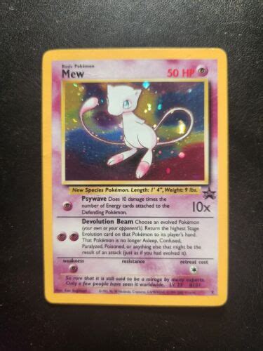 Pokémon Tcg Mew Wizards Black Star Promos 9 Holo Ebay