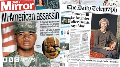 Newspaper Headlines Dallas Shootings And Tory Rivals Speak Bbc News