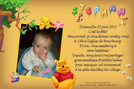 Carte D Invitation Anniversaire Winnie L Ourson A Imprimer