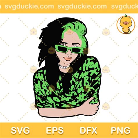 Billie Eilish Silhouette SVG Billie Eilish Singer SVG