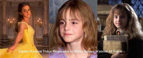 Emma Watson Voice Generator to Make Emma Watson AI Voice