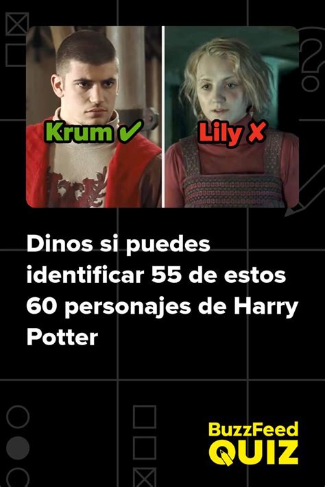 Dinos Si Puedes Identificar 55 De Estos 60 Personajes De Harry Potter