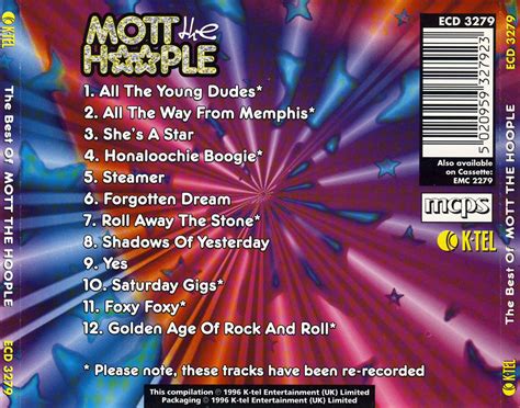 Car Tula Trasera De Mott The Hoople The Best Of Mott The Hoople Portada