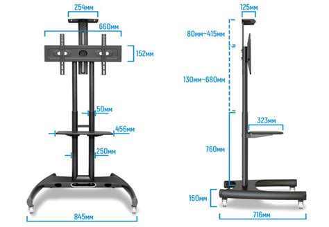 Soporte Pedestal De Piso Base Para Tv 17 A 70 Pulgagas