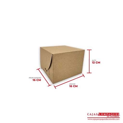 Caja Ecol Gica Plegadiza X X Cm Caf Cajas Y Empaques De Colombia