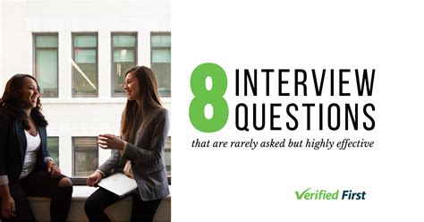 8 Rarely Asked And Highly Effective Interview Questions