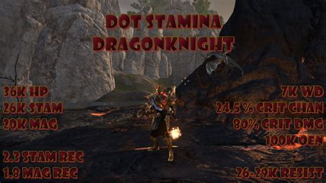 ESO Stamina Dragonknight PvP Gameplay Build Lost Depths YouTube