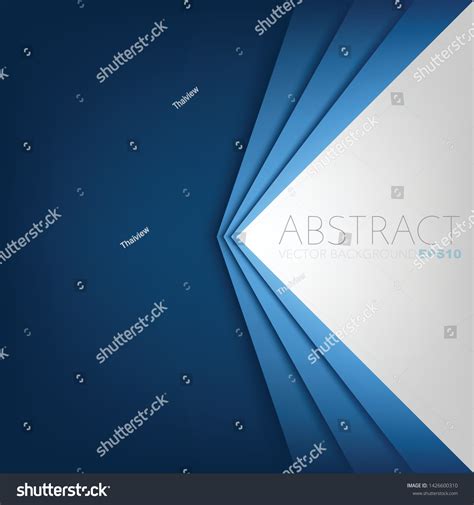 Blue Triangle Vector Background Black Space Stock Vector (Royalty Free ...