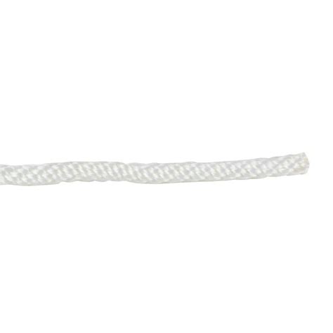 Rope King In X Ft Solid Braided Nylon Rope White Sbn