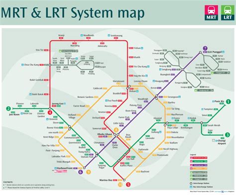 Transit Maps: Official Map: Singapore MRT/LRT System Map, 2012