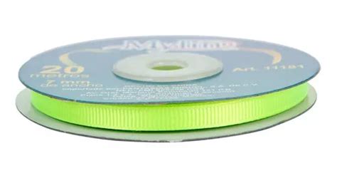 Liston Cinta Popotillo Color Manualidades Mmx M Mylin Pz Verde Limon