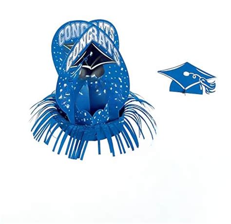 Fun Express Blue Grad Table Decor Kit 23pc For Graduation Party