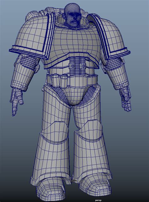 Space Marine Rigged Model