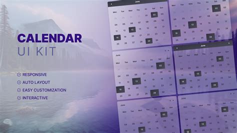 Calendar Ui Kit Figma