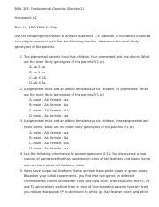 BIOL 303 Fall 2022 Armstrong HMWK 2 KEY Html BIOL 303 Fundamental