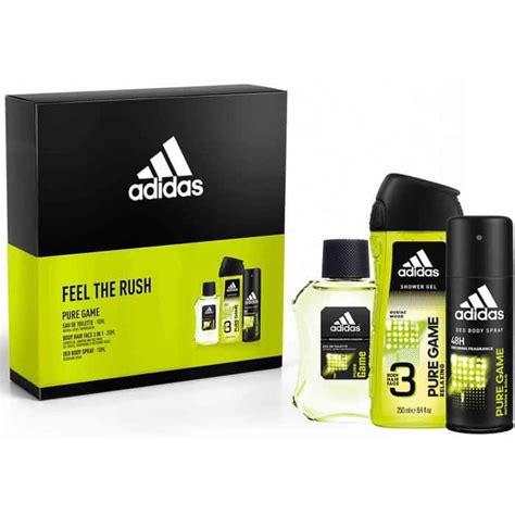 Adidas Pure Game Set Eau De Toilette Ml Deodorant Ml