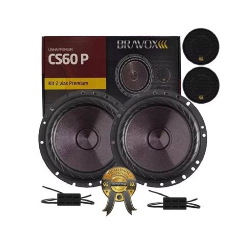 Alto Falante Kit Duas Vias Bravox 200rms Shopee Brasil