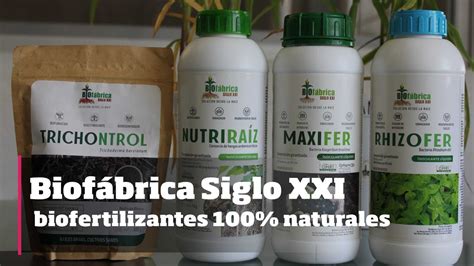 Biofábrica Siglo XXI Biofertilizantes 100 naturales YouTube