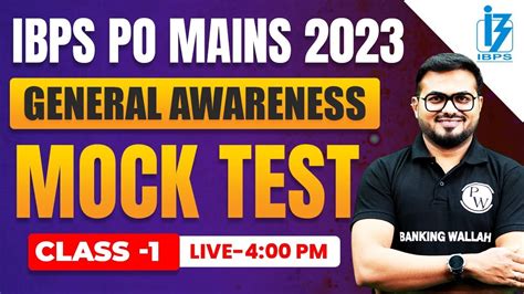 IBPS PO MAINS 2023 GENERAL AWARENESS MOCK TEST IBPS PO MAINS