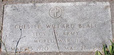 Chester Willard Beall M Morial Find A Grave