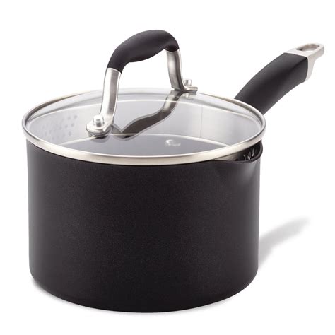 Advanced 2-Quart Straining Saucepan | Rubber glass, Saucepan, Spout