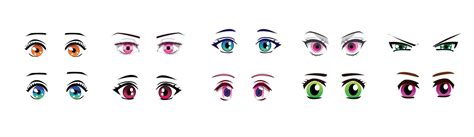 Anime Eyes Vector Art, Icons, and Graphics for Free Download