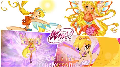 Winx Clubstella All Transformationsfrom Season 1 To 8 And World Of