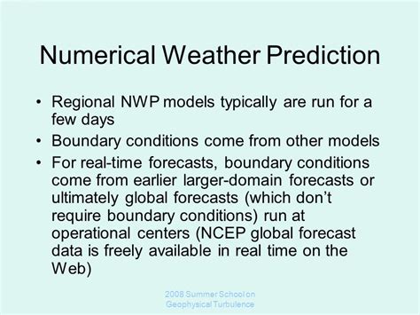 Regional Scale Modeling And Numerical Weather Prediction Ppt Video