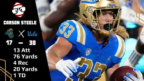 Carson Steele Ucla Rb Vs Coastal Carolina Youtube