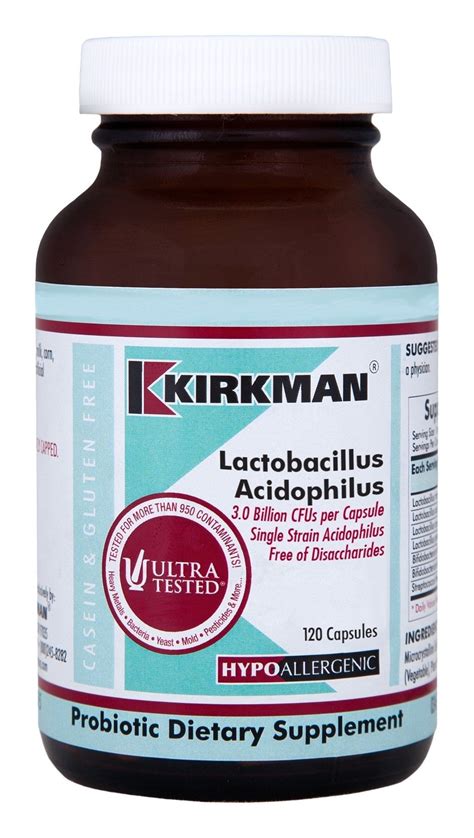 Lactobacillus Acidophilus Capsules - Hypo 120 ct - Spectrum Supplements