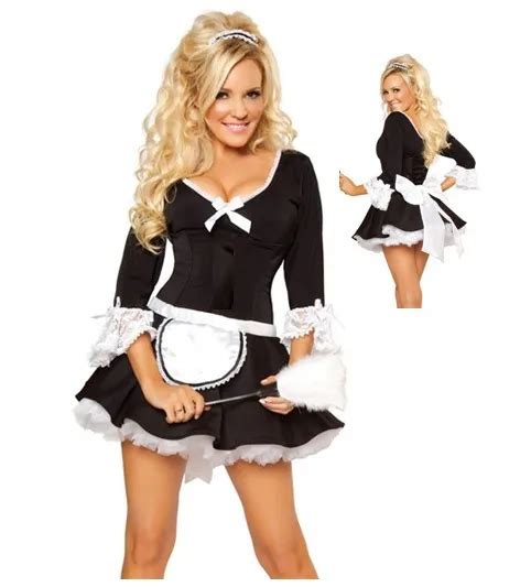 Fancy Maid Cosplay Dresses Free Shipping Maid For Fun French Maid Outfit 3s1051 Adult Sexy Maid